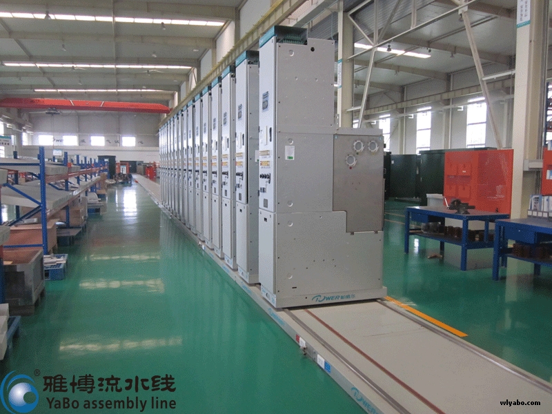 小(xiǎo)車式手(shǒu)推環(huán)網櫃生產線1