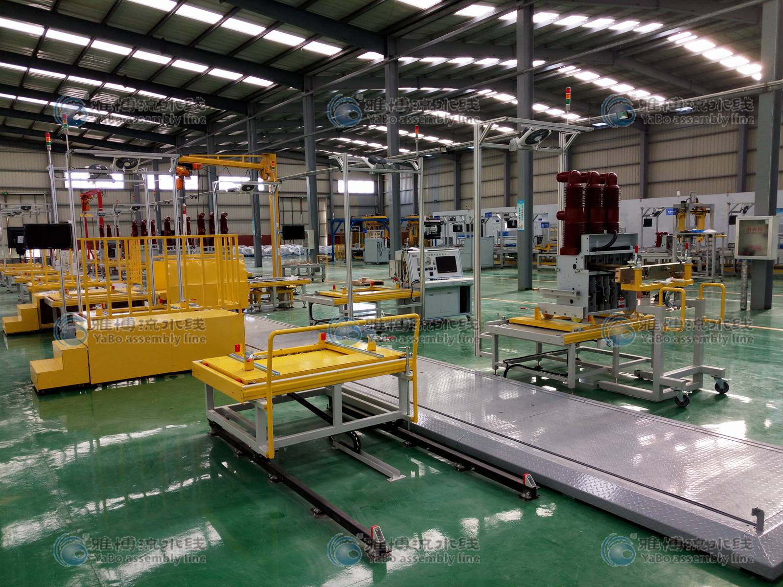 高壓開關(guān)櫃生產線